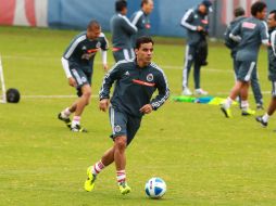 Bravo, durante un entrenamiento de Chivas. ARCHIVO /