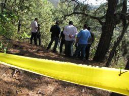 Al sitio arribó personal de la Fiscalía General del Estado y peritos forenses.  /