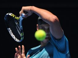 El español Rafael Nadal, durante un entrenamiento previo al Abierto de Australia en Melbourne. EFE /