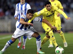 El mexicano Javier Aquino abandonó el encuentro al minuto 62. EFE /