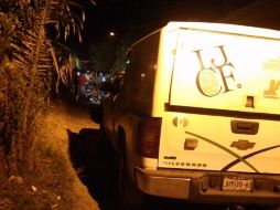 Al lugar arribó personal de la Fiscalía General  del Estado y del Instituto Jalisciense de Ciencias Forenses.  /