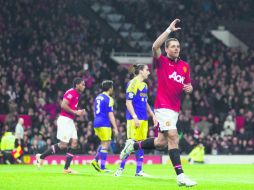 Espera repetir. El delantero tapatío Javier ''Chicharito'' Hernández marcó su primer gol del 2014 ante el Swansea el pasado 5 de enero. AP /