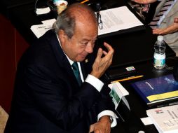 El secretario general del STPRM, Carlos Romero Deschamps, rechaza despidos de sindicalistas. ARCHIVO /