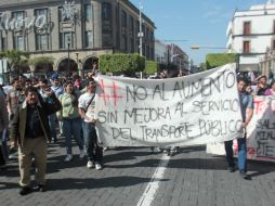 El pasado 7 de enero diversos colectivos realizaron una marcha. ARCHIVO /