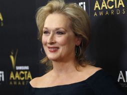 La actriz, de 64 años de edad, también tiene el récord de nominaciones al Globo de Oro. ARCHIVO /