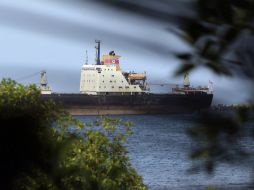 El buque norcoreano permanece retenido en aguas de la antigua base aeronaval Sherman, en la provincia de Colón. ARCHIVO /