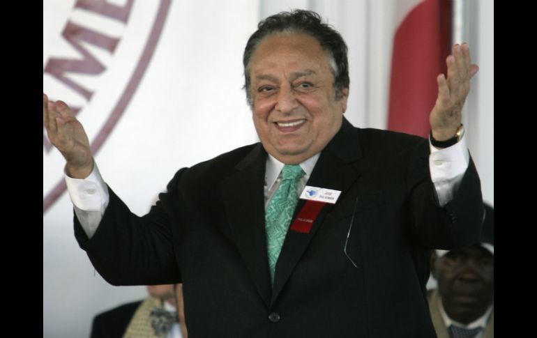 cuerpo del legendario dirigente boxístico José Sulaimán llegó la mañana de hoy a la Ciudad de México. AP /