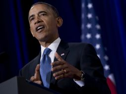 El primer mandatario de EU trata de recuperarse de lo que consideran su peor año. AP /