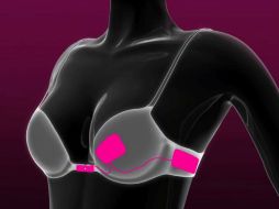 Los sensores ocultos en el sujetador se encargan de detectar la frecuencia cardiaca del usuario. ESPECIAL /