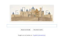 El buscador de Mountain View muestra su nombre en su página de inicio y al fondo el Cité de Carcasona. ESPECIAL /