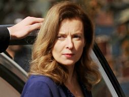 Valerie Trierweiler reconoce el fin como primera dama francesa y es renuente a conversar sobre sus logros en la función de ese cargo. AFP /