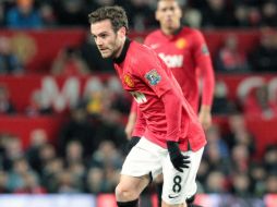 El español debe cumplir, ya que ha llegado como el fichajej más caro en la historia de los Red Devils. EFE /