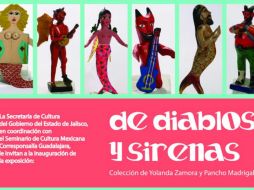 La muestra busca abordar el origen y presencia de los diablitos y las sirenas en la cultura popular mexicana. ESPECIAL /
