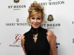 Griffith desfiló por la alfombra roja de la primera edición de la Gala Global Gift en México. NTX /