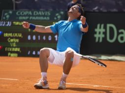 Fabio le dio la ventaja de 3-1 a su país en la serie y ya no disputarán el quinto juego. AP /