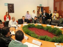 Sesión de la Comisión de Justicia del Congreso local. Foto: @LegislativoJal. ESPECIAL /