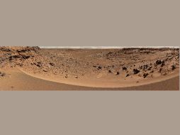 La fotografía fue balanceada para mostrar cómo las rocas se verían en la Tierra. ESPECIAL /