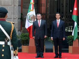 Por la tarde, el Presidente Peña Nieto ofrecerá una comida en honor al rey Abdhulla II. Foto: ‏@PresidenciaMX. ESPECIAL /