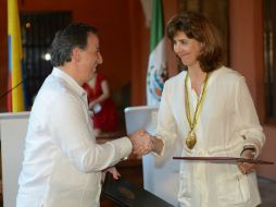 Meade y Holguín acordaron un programa de trabajo para identificar proyectos de interés binacional. NTX /