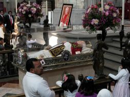 Este domingo estuvieron presentes las reliquias de Juan Pablo II y Juan XXIII en la Catedral Metropolitana. NTX /