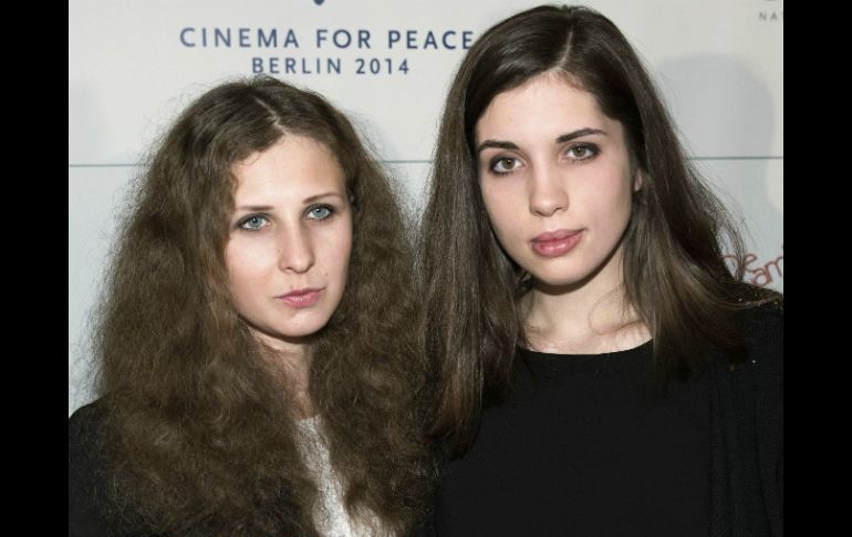 Nadia Tolokonnikov y Maria Alekhina integrantes de Pussy Riot se encuentran interesadas en entrar en  la política. EFE /