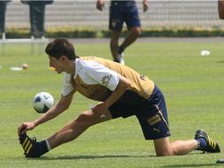 Marco Antonio Palacios, durante una práctica. ARCHIVO /