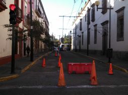 La Secretaría de Movilidad plantea como ruta alterna a Hidalgo la calle Juan Manuel, y a Pino Suárez, 16 de Septiembre.  /