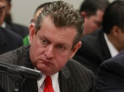 El fiscal responde a cuestionamientos de legisladores durante su participación en la glosa del Primer Informa de Gobierno.  /