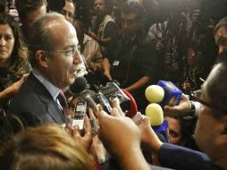 Felipe Calderón se encuentra en la Ciudad de México para presentar su Fundación Desarrollo Humano Sustentable. SUN /