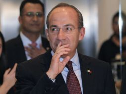 El ex Presidente Felipe Calderón descarta que vaya a intervenir durante el proceso interno del PAN. EFE /