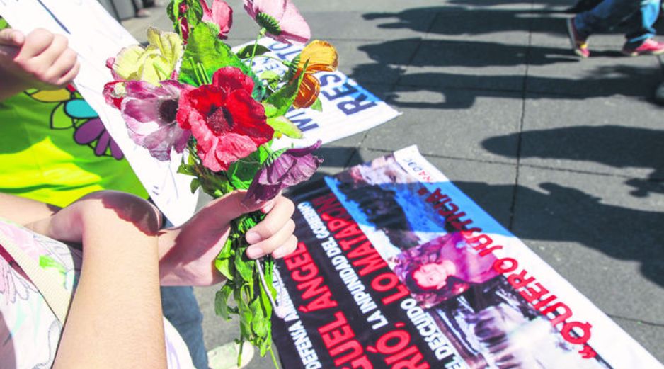 Se cumplieron seis años de la muerte de Miguel Ángel y aún no hay respuesta al caso por parte de autoridades, señalan manifestantes.  /