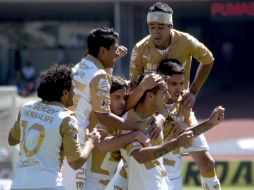 Los pumas de la UNAM empatan a uno al Atlas, y están listos para enfrentarse al América. NTX /