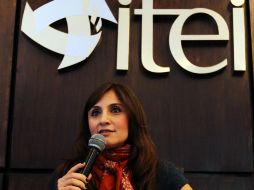 Cynthia Cantero Pacheco, presidenta del Itei, hizo el anuncio. ARCHIVO /