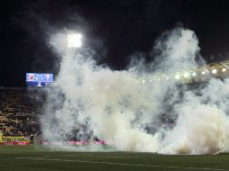 Así lució El Madrigal, la directiva del Submarino Amarillo aún no identifica al culpable. EFE /