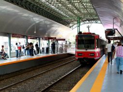 La Línea 3 del Tren Ligero está proyectada para ser en diagonal Tlaquepaque-Guadalajara-Zapopan. ARCHIVO /