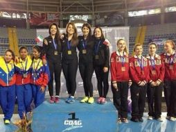 Las jóvenes del equipo de México han demostrado ser de las mejores en la especialidad. Twitter: @Conade. ESPECIAL /