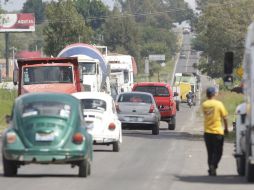 Entre los trabajos a iniciar está la intervención con capa de concreto hidráulico en 4.8 kilómetros de ampliación a cuatro carriles. ARCHIVO /