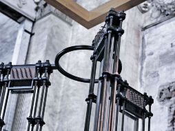 Diseño. El mecanismo musical está hecho de cuerdas, cuarzos, tubos y tres arpas. NTX /