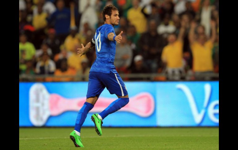 El 'crack' del Barcelona hizo gala de su mejor técnica en Johannesburgo. AFP /