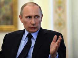 El departamento de EU publicó hoy un artículo en el que refuta las afirmaciones sobre Ucrania hechas por el presidente ruso, Putin. EFE /