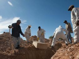 Peritos de la Semefo continuarán con el trabajo de búsqueda de más osamentas. ARCHIVO /
