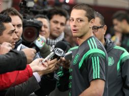Javier Hernández estaría viviendo su última campaña con los Red Devils. MEXSPORT /