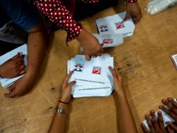 Con el 95.52 por ciento Salvador Sánchez mantiene una ligera ventaja. AFP /