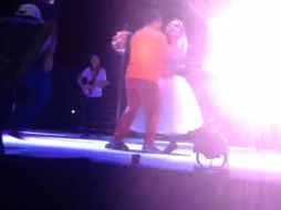 La propia Belinda compartió en Twitter un video del incidente, que no pasó a mayores. ESPECIAL /