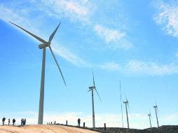 Aspecto de la  Planta Eólica 'La Rumorosa', ubicada en la carretera libre Tijuana-Mexicali.  /
