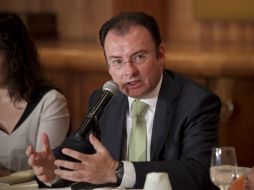 Luis Videgaray presenta la plataforma con la que los ciudadanos conocerán los recursos destinados a municipios. ARCHIVO /