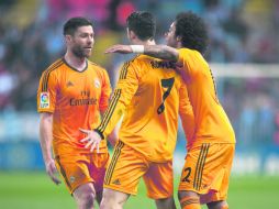 Cristiano Ronaldo.  El astro portugués anotó el gol del triunfo madridista en La Rosaleda. AP /