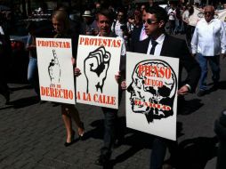 El evento inició con una marcha silenciosa que partió del Zócalo capitalino. ESPECIAL /