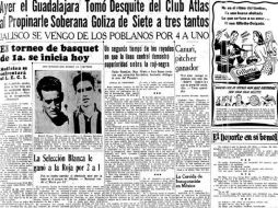 El primero. El 5 de diciembre de 1943 se disputó el primer Clásico Tapatío, en el debutó el juvenil Javier de la Torre.  /