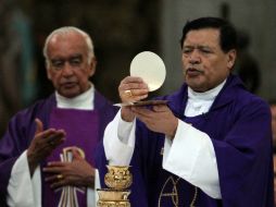 Norberto Rivera encabeza la homilía dominical en la Catedral Metropolitana. NTX /